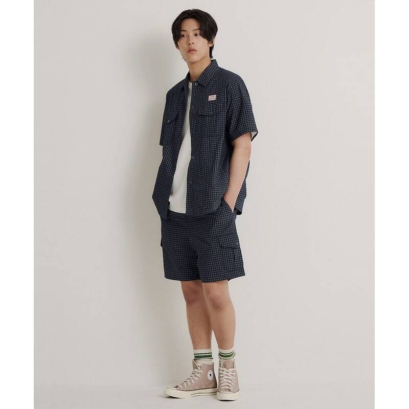 BEANPOLE MEN [HUNTER] チェック柄ショートパンツ グリーン BC6625K28M 423089