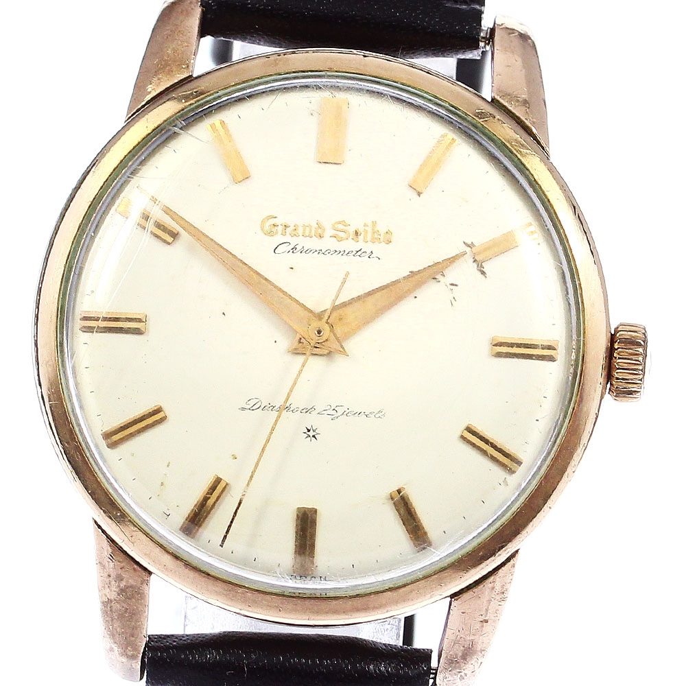 セイコー SEIKO J14070 グランドセイコー ファーストモデル 14KGF cal.3180 手巻き メンズ _797686【中古】
