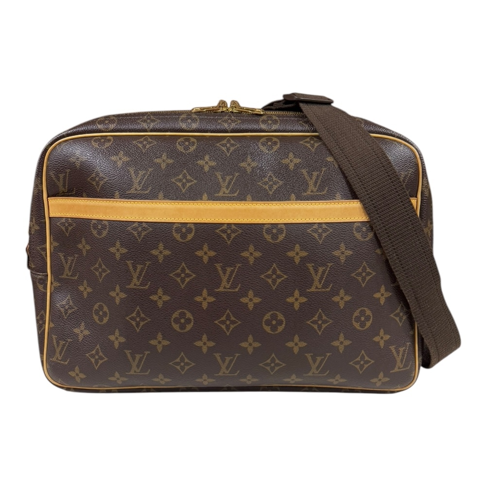 ルイヴィトン リポーターGM モノグラム ハンドバッグ モノグラムキャンバス M45252 ブラウン LOUIS VUITTON 中古