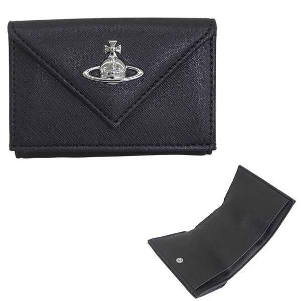 三つ折り財布 折り畳み ミニ財布 コンパクト ブラック ENVELOPE BILLFOLD 5115002EW S0021 N401