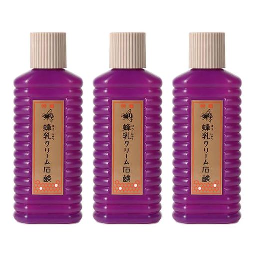 蜂乳 (ホウニュウ) 特選 クリーム石鹸 徳用 200ML [3本セット]