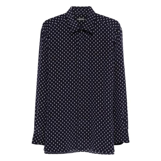 TOMFORD Men Shirts FMS082 HRN004 VAV BLUE WHITE