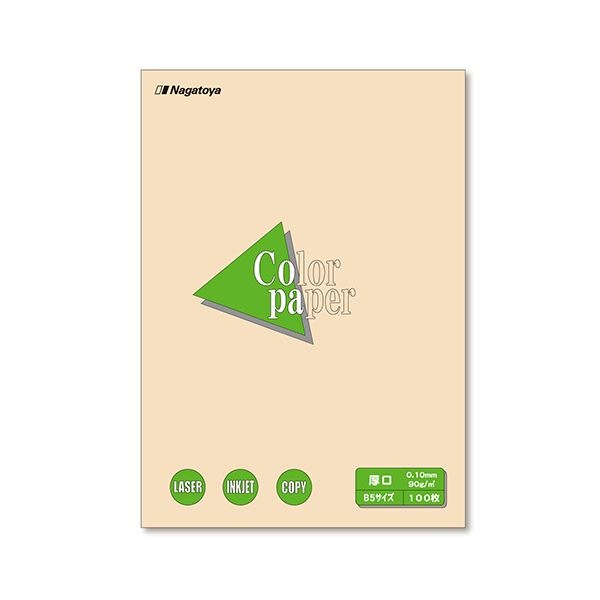 (まとめ) 長門屋商店 Color Paper B5 厚口 アイボリー ナ-4315 1冊（100枚） (×30セット)