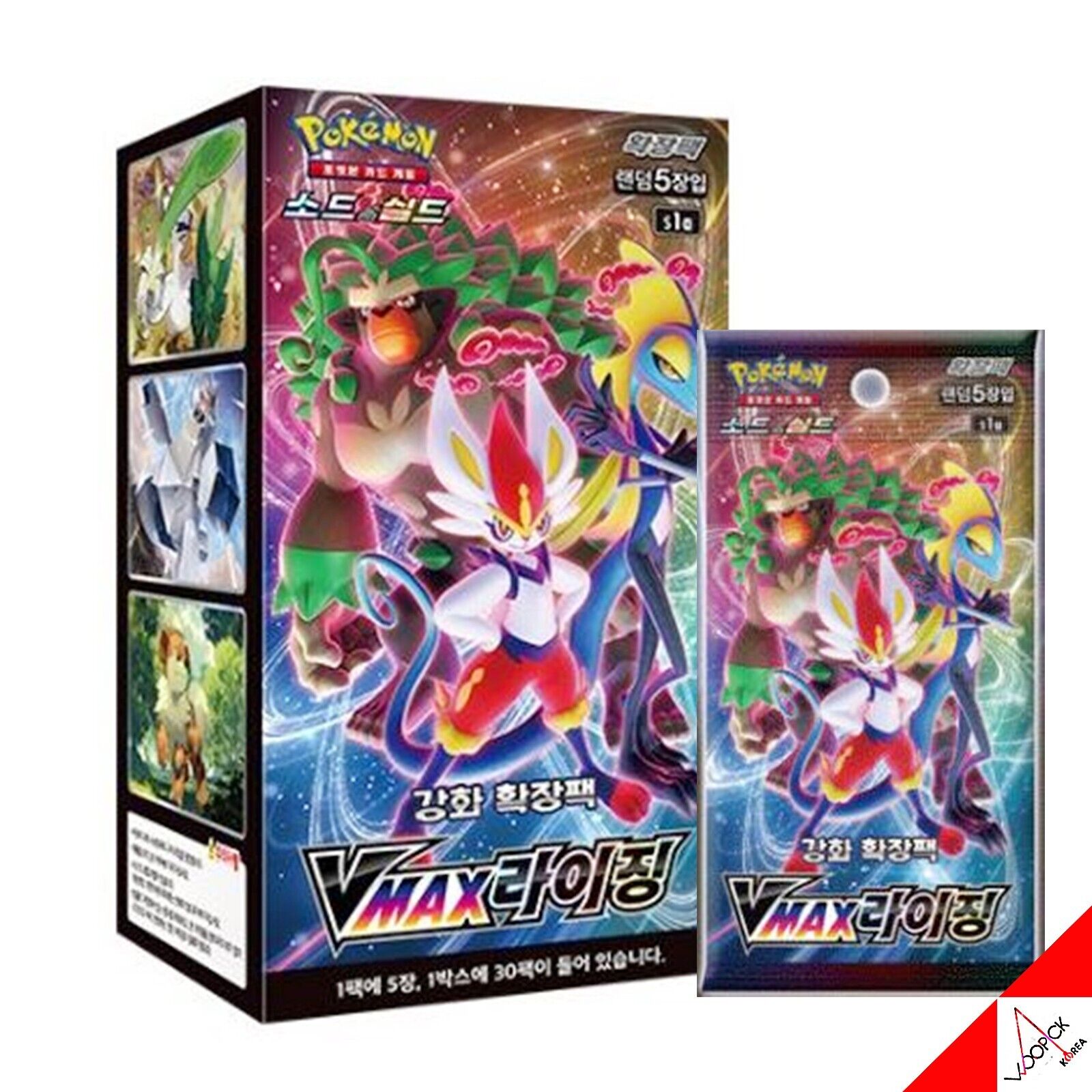 ポケモンカード/ソード&シールド/Vマックスライジング/強化拡張ブースターボックス-韓国語バージョン