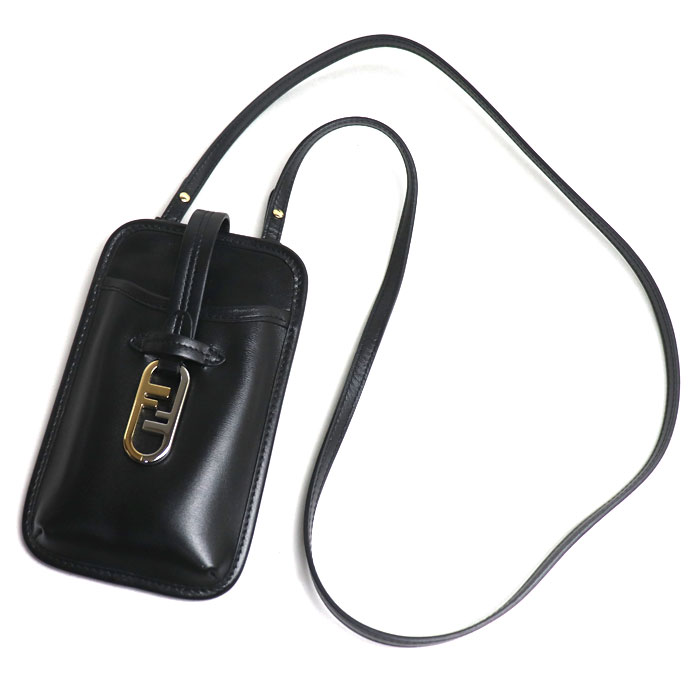 FENDI フェンディ フォンポーチ ポーチ ブラック 7VS131 レディース 中古 美品