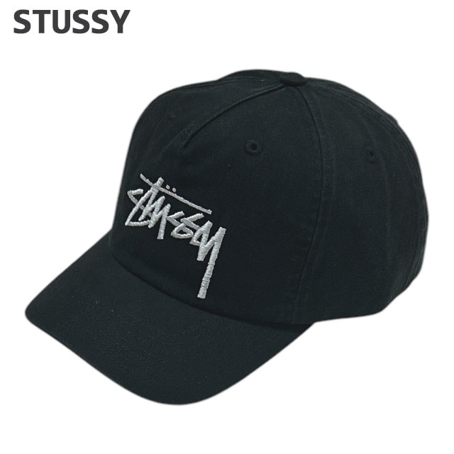 ステューシー STUSSY BIG STOCK MID DEPTH CAP キャップ スケート ストリート エイトボール ストックロゴ 265-001883-021
