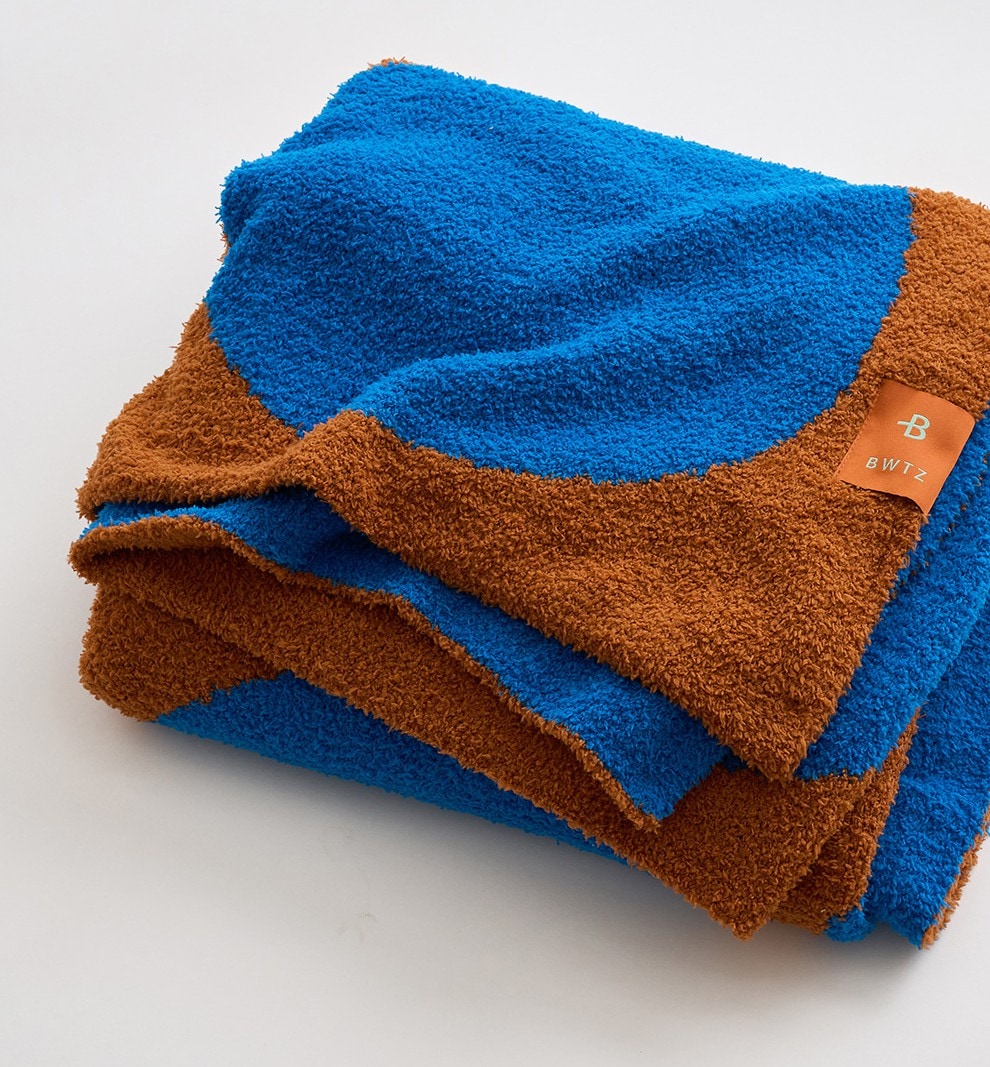 Soft Fluffy Knit Blanket-SINGLE SIZE(BLUE)