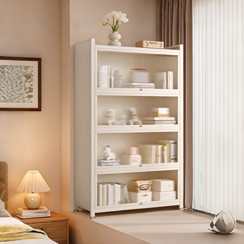 本棚の床床居間錬鉄製のフィギュア収納キャビネット収納ラックストレージストレージ家庭用壁の本棚