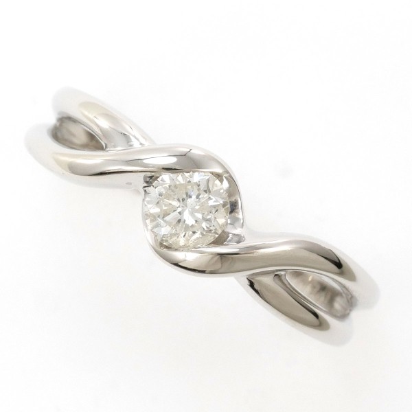 PT900 プラチナ リング 指輪 11.5号 ダイヤ 0.30 鑑定書 ジュエリー 中古