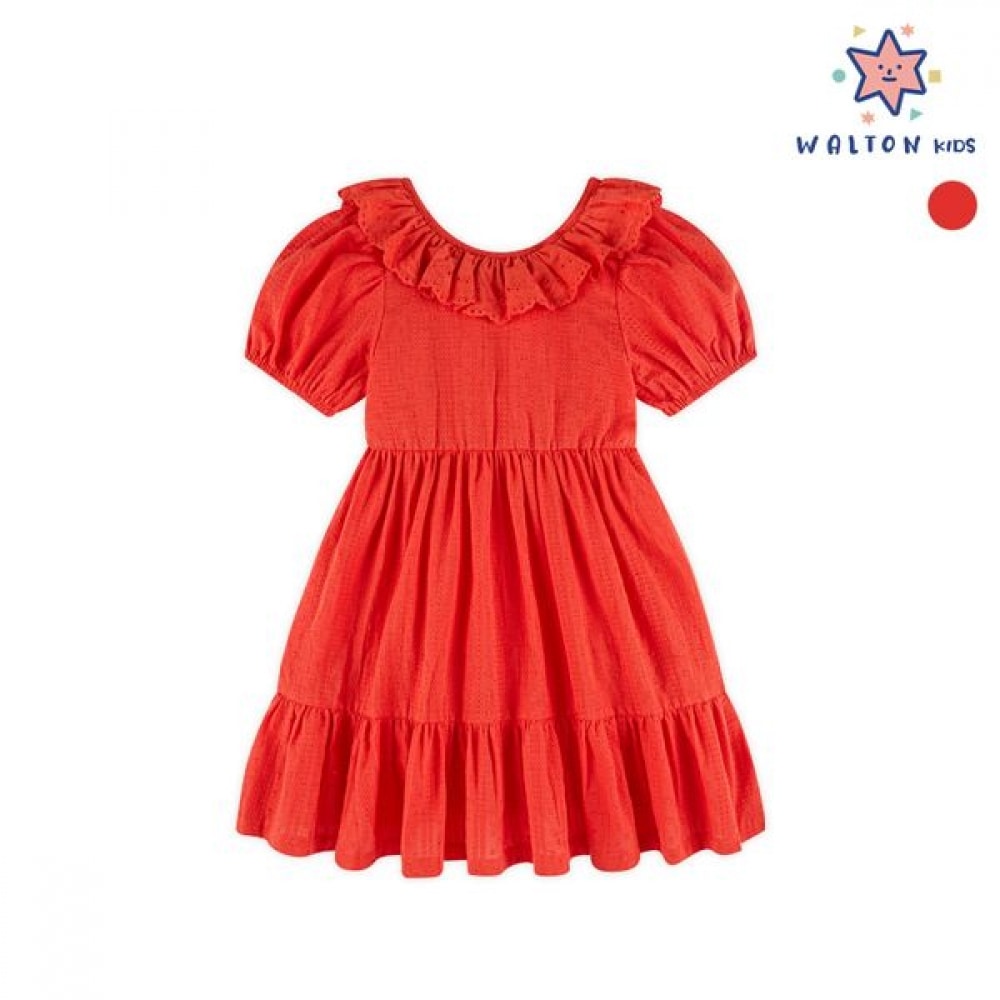 [ウォルトンキッズ] ロマンチックバックリボンドレス