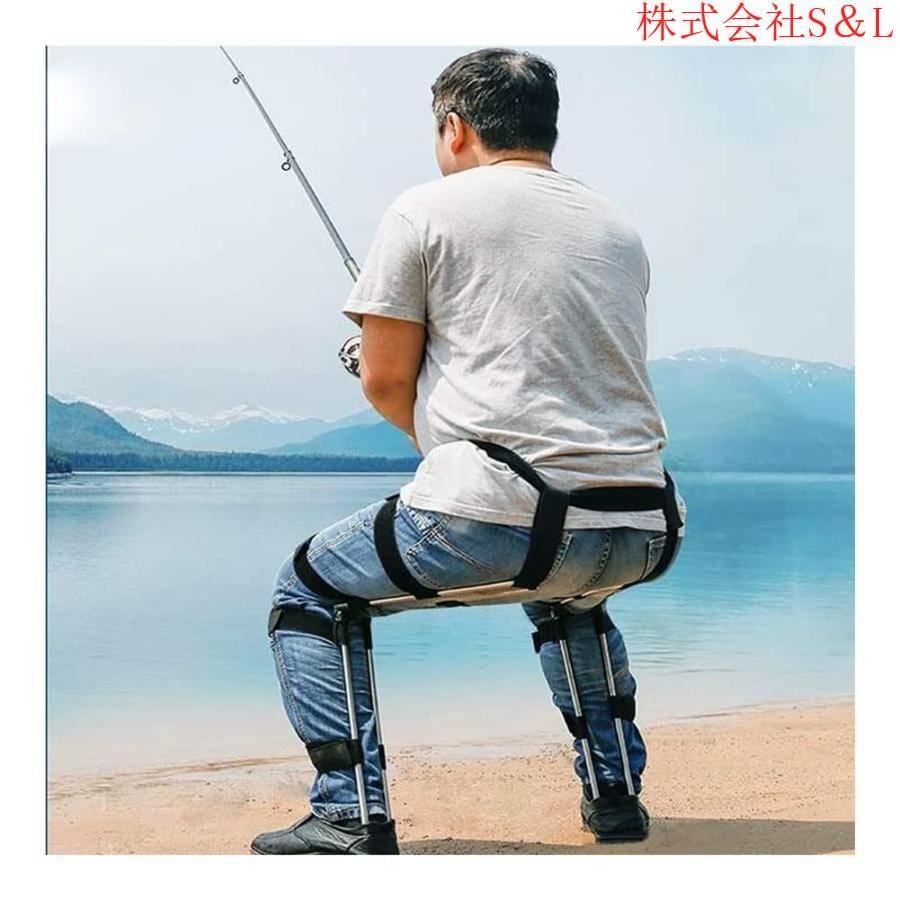 魔法のショーサプライズチェア見えない椅子マジックトリックウェアラブルチェアレスチェア折りたたみキャンプのスツール釣りとバーベキュー浮遊シートベア最大33