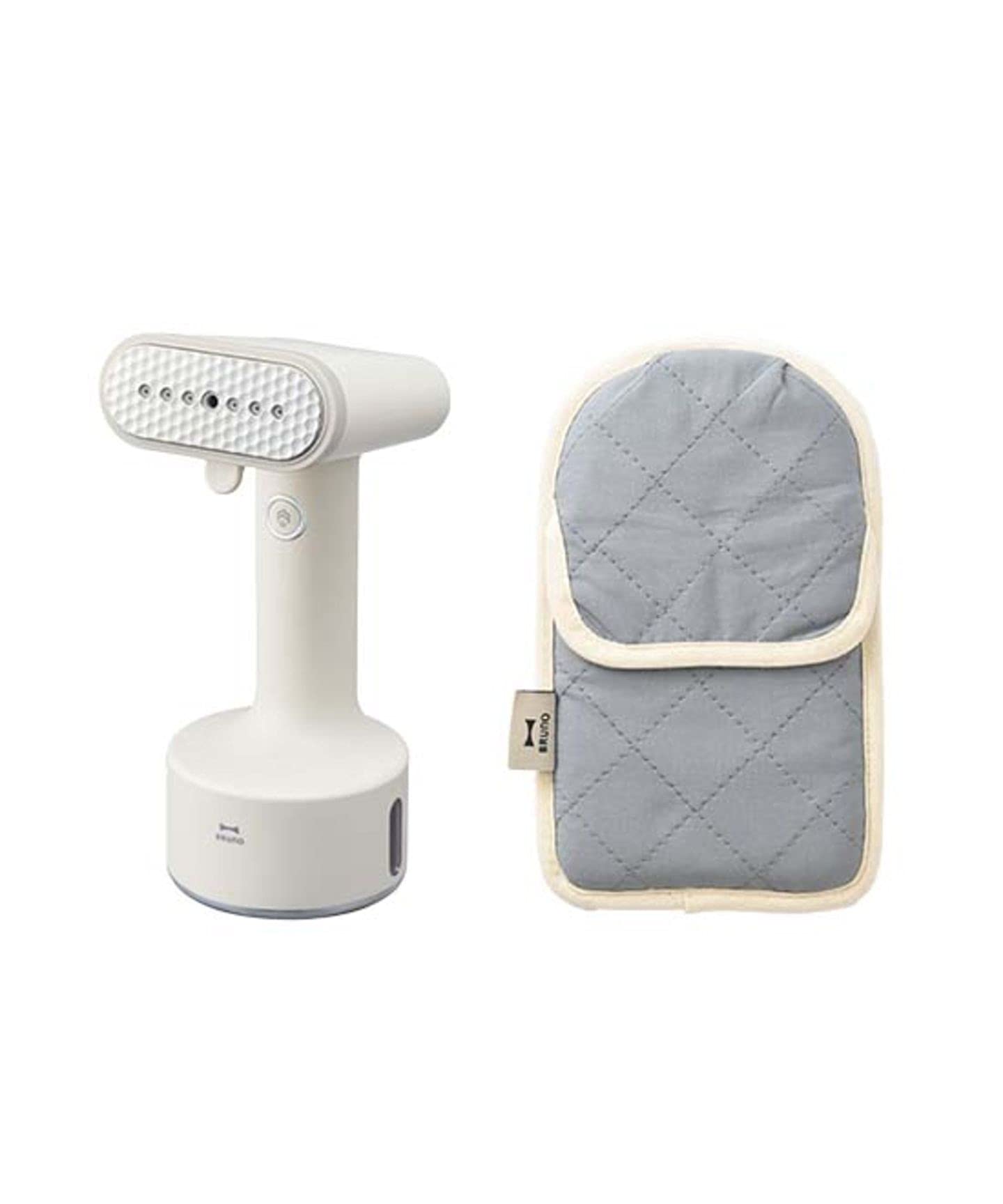 BRUNO スタイリングハンディスチーマー（ グレージュ ）2WAYアイロンミトンセット スチームアイロン 衣類スチーマー 人気 ハンガーにかけたまま 衣類 連続スチーム 立ち上がり約25秒 軽量 コ