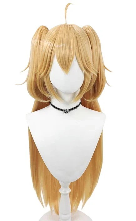 コスプレウィッグアドミラルヒッパーローグ金色ネット付き長髪耐熱文化祭小物変身仮ステージ服30%までに制限