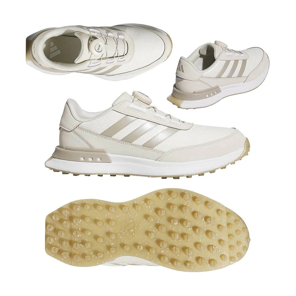 S2G SL レザー Boa レディース スパイクレス IH5966 アルミナ/メタリック/ガム 2025