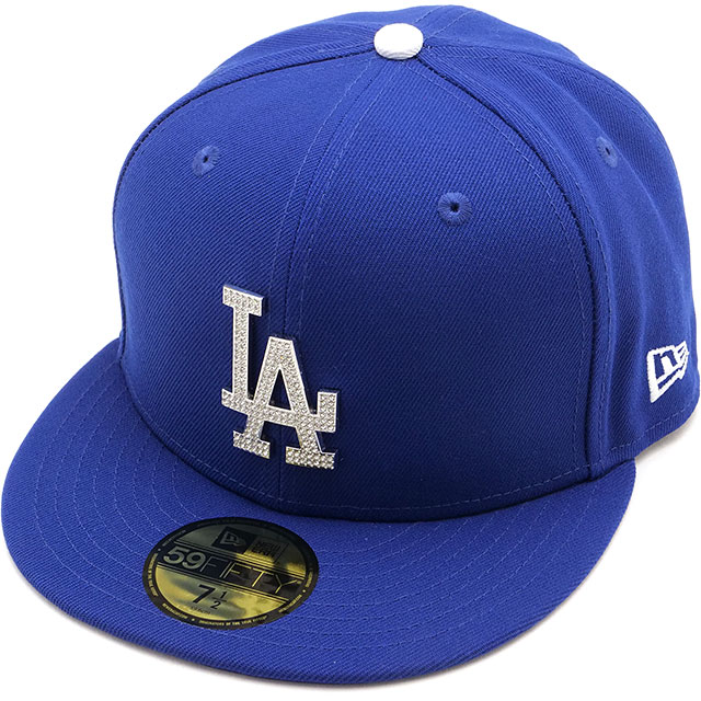 キャップ CAP 59FIFTY ラインストーンバッジ ロサンゼルス・ドジャース [14668130] メンズ・レディース 帽子 ダークロイヤル 正規取扱店