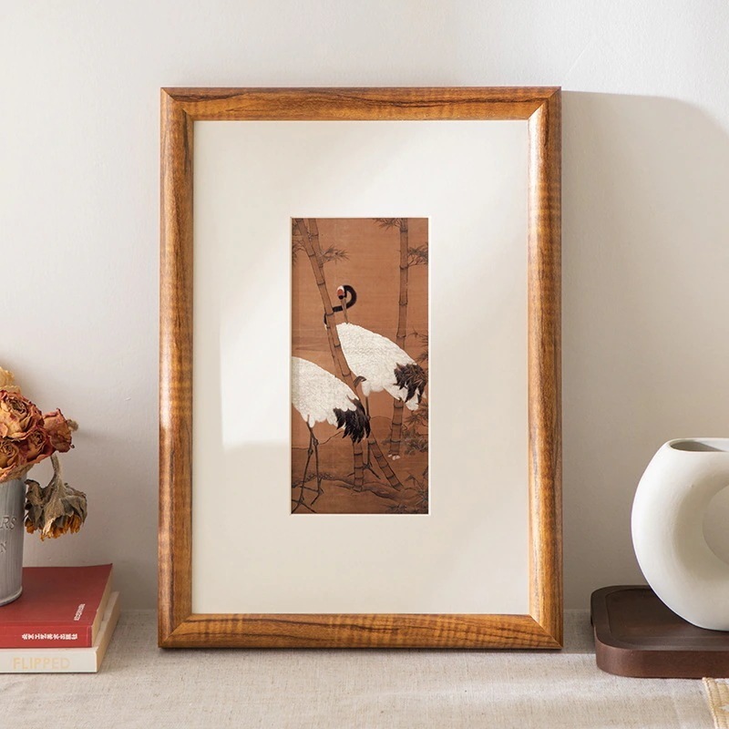 A4a316 インチ カスタム無垢材大型額縁 8K あらゆるサイズのポスターマウント額縁壁掛けビルディングブロックフォトフレーム卸売