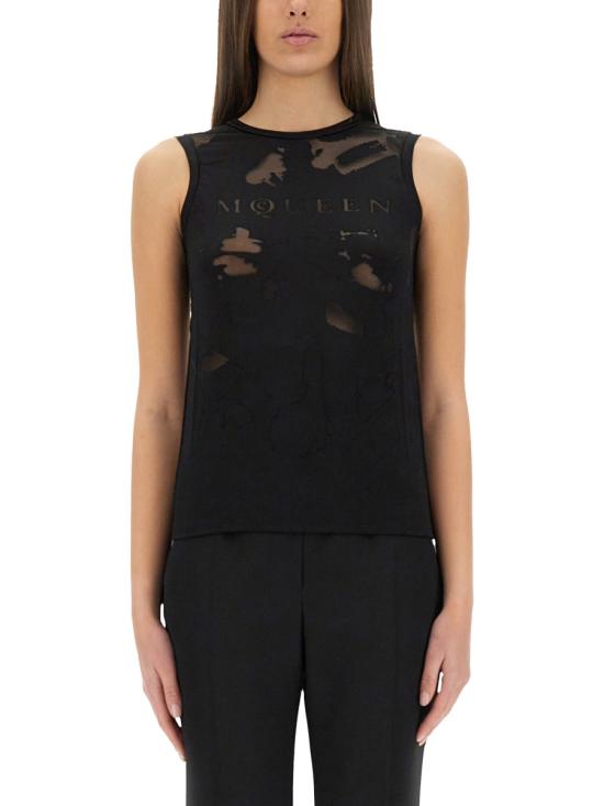 ALEXANDER MCQUEEN Women Tops 815574 QCAL01000 BLACK