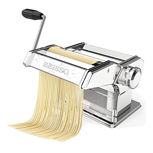 SEISSO 水洗える製麺機 パスタマシン そば打ち機 分離式 切り幅2mm 4mm厚さ幅調節可能