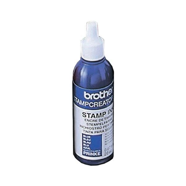 （まとめ）ブラザー BROTHER スタンプ用補充インク 青 20cc PRINKE 1本 [x5]