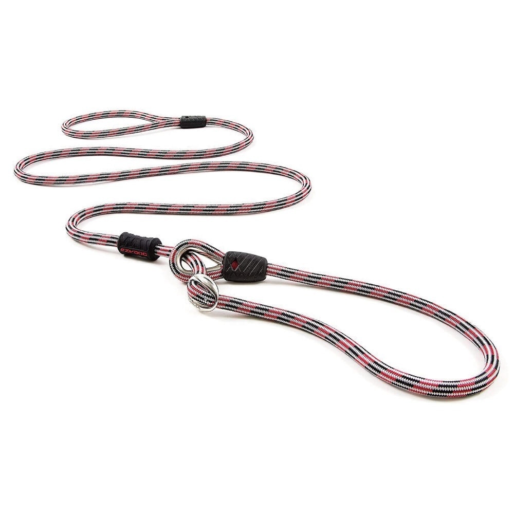 イージードッグ ルカ リード 8mm レッド 犬 首輪 一体型 犬用 チョークカラー しつけ 丈夫 中型犬 大型犬 散歩 お出かけ 係留 EZYDOG