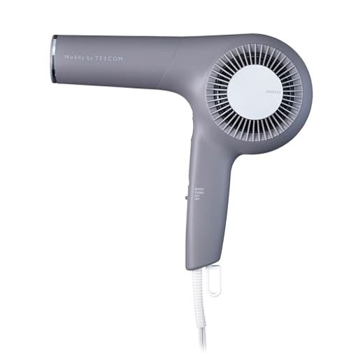 テスコム ヘアドライヤー プロフェッショナルプロテクトイオン 大風量 速乾 軽量 スタンド付き 温冷自動切替 高耐久 ラク抜きプラグ NOBBY BY TESCOM ノビー スモーキーグレー NIB5