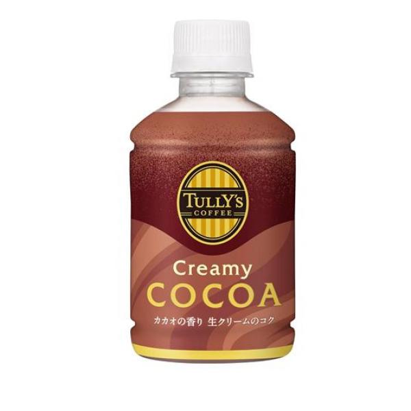 TULLY’s COFFEE(タリーズコーヒー) クリーミーココア ホット&コールド兼用 ペットボトル 260ml× 24本入