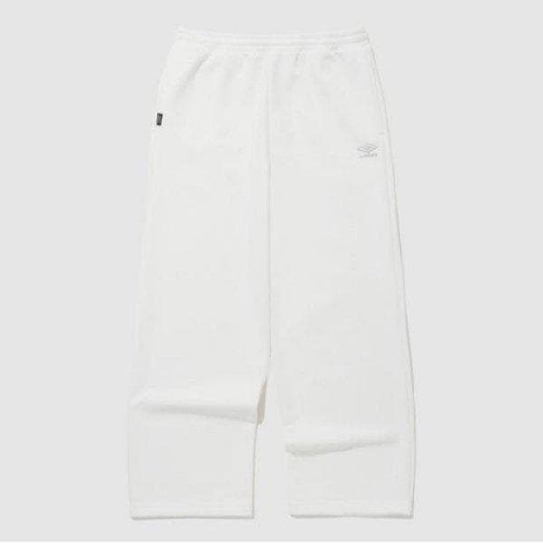 パンツ JQS UQ123CFP16-WHT エッセンシャルプラス ワイド ストレート パンツ WHITE
