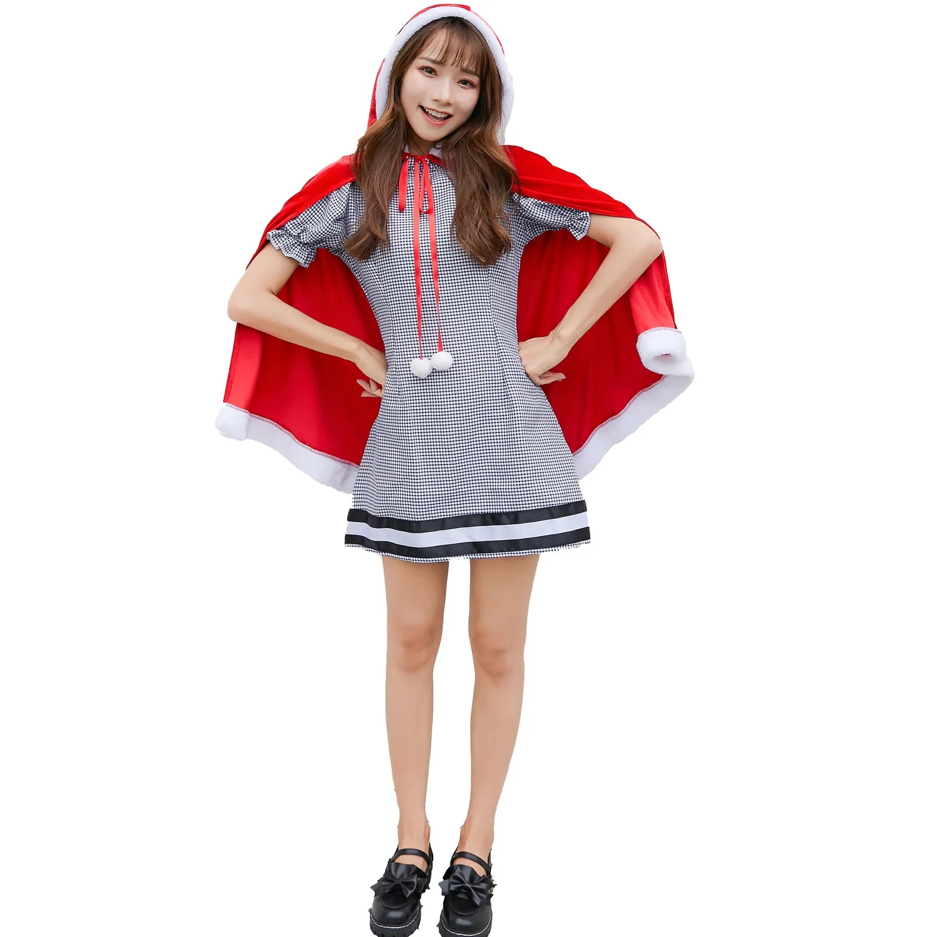 25大人気急速発送無料 M-XL サイズ別 サンタマント セット ステージ衣装クリスマス 服 デート 服
