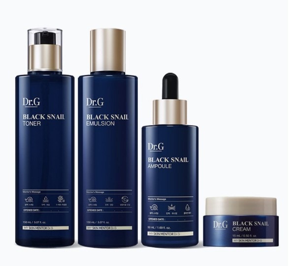 ブラック スネイル プレステージ トナー + エマルジョン + アンプル + クリーム 15ml セット