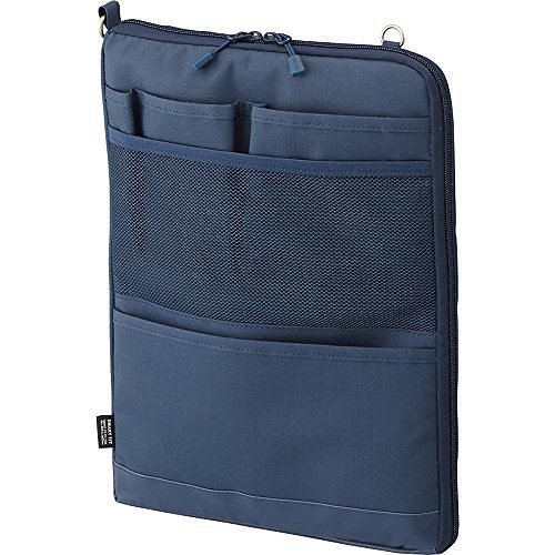 （まとめ買い）バッグインバッグ A4 ネイビー A-7683-11 00204303 [x3]