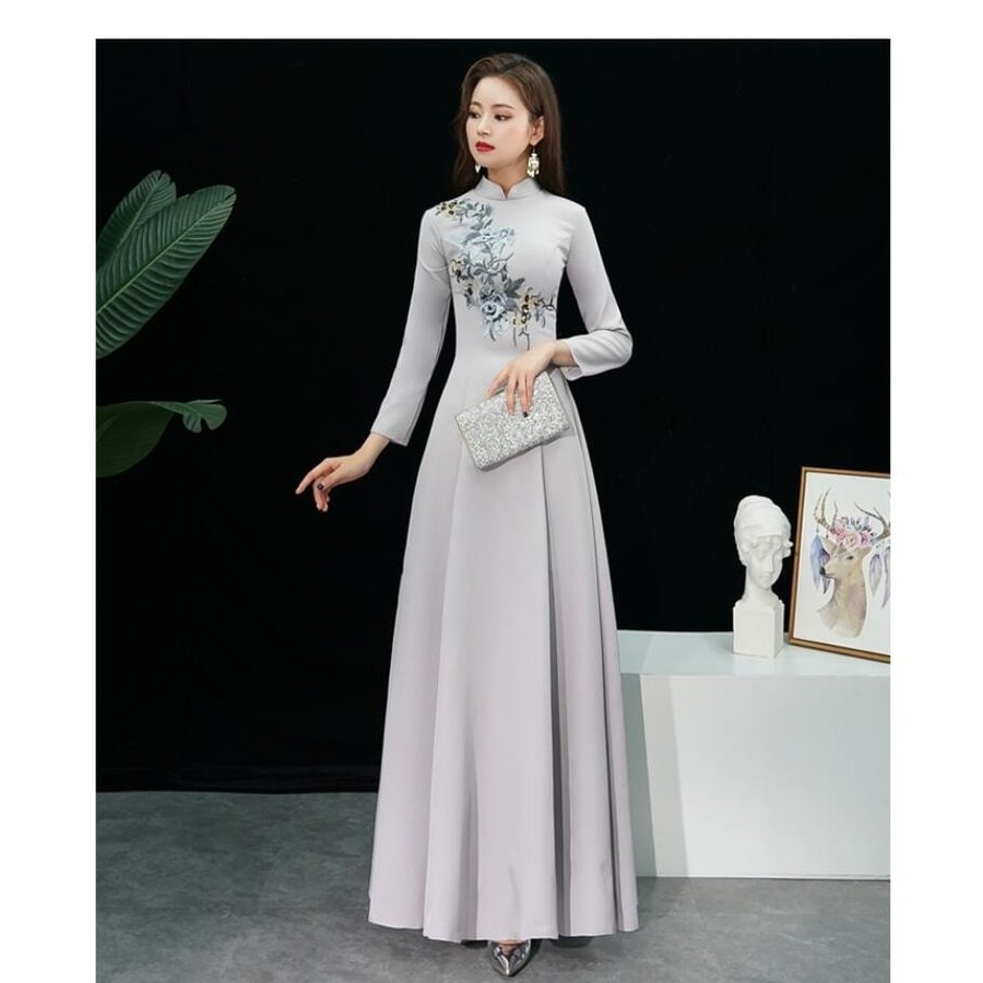 立ち襟 ロングドレス パーティードレス 結婚式ドレス 20代 30代40代 ワンピース 二次会 ウエ 7,473円