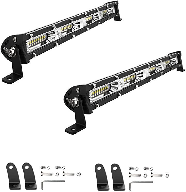 LED作業灯 ワークライト 12V / 24V 兼用 薄型 13インチ 120W 車 集魚灯 トラック 各種作業車対応 2個120W