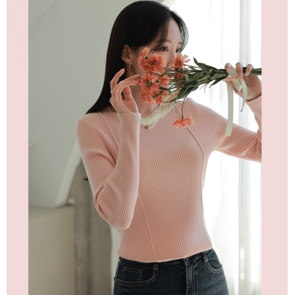 クリック&ファニーリー&ペンダントビスコースニット