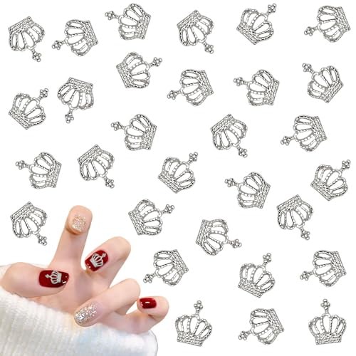 Qoo10] ネイルパーツ 王冠 100個セット 3D