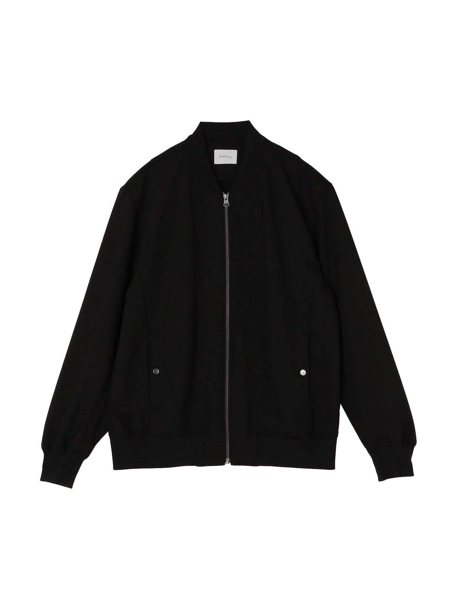 [シップス] シップス エニィ SHIPS any 手洗い可能 スマート フィット ショート ジップ ブルゾン メンズ 714010006 ブラック S
