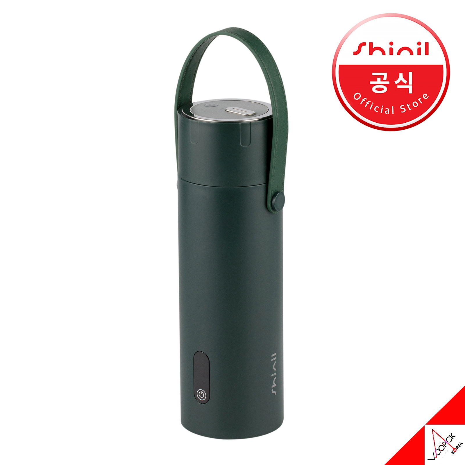 [韓国公式] 無線/携帯用/加熱式タンブラー/グリーンカラー/420ml/発熱/保温/100℃ 沸かすタンブラー/LG バッテリー/強力保温機能/10時間維持/旅行/登山/キャンピング/粉ミルクポット