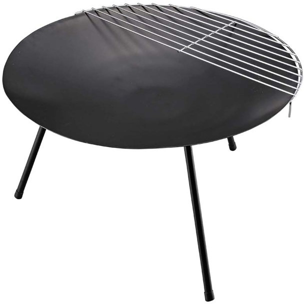 ラウンド ファイアベース(ブラック) アウトドア　グッズソノタ (ug0049)