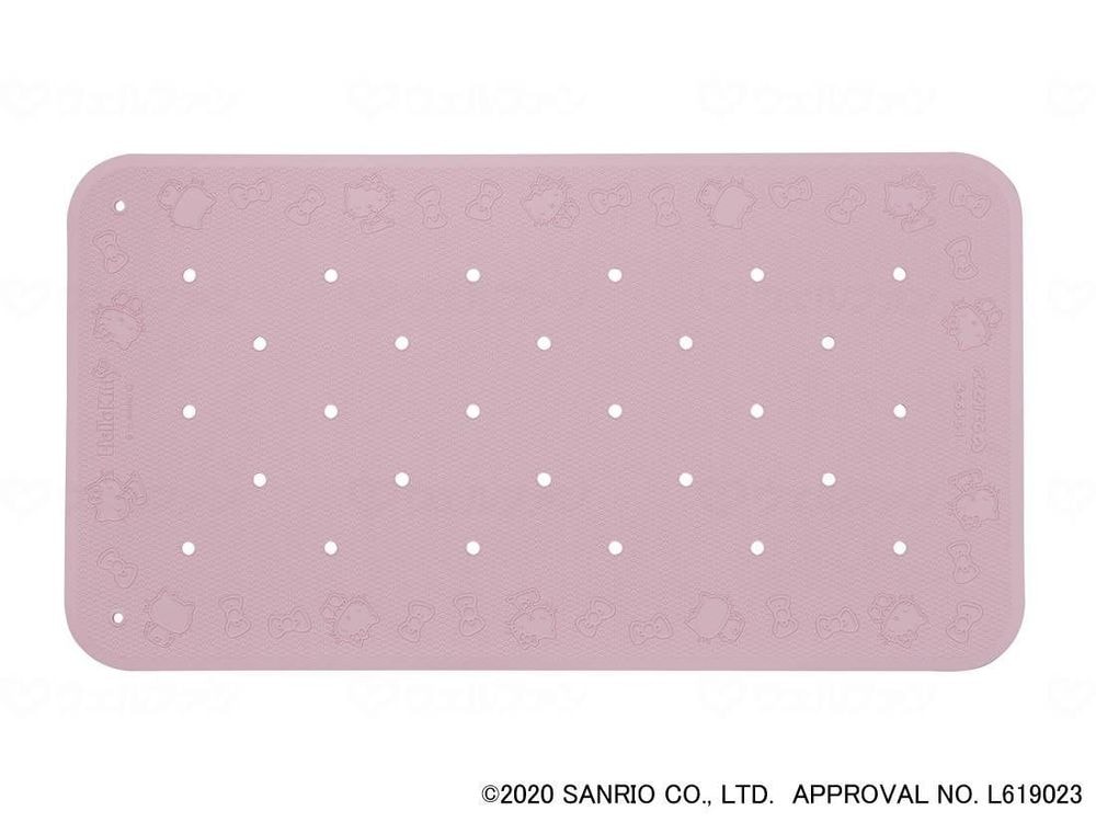 ウェルファン すべり止め入浴マット トライタッチ（ハローキティ） ピンク L 010401