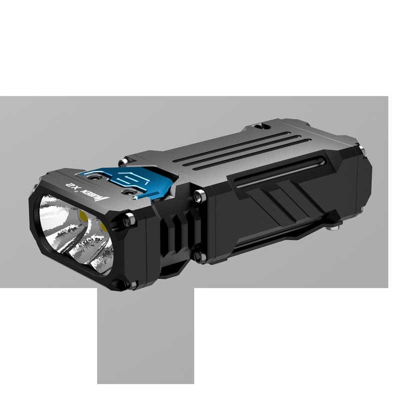 WUBEN　小型ハンディライト 2500lm ブラック ［LED /充電式 /防水対応］　X2WU-BK