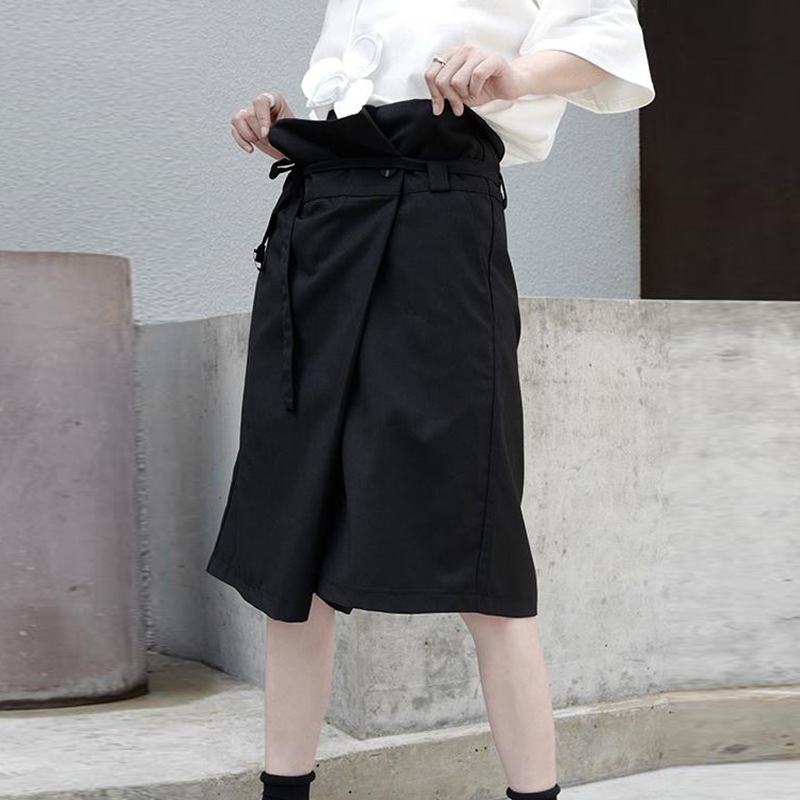 レディースショーツブラックスリムサマーニューラージカジュアルウィメンズパーソナリティカジュアルパンツファッションショーツトレンド多用途ソリッドカラーシンプルカジュアルショーツ