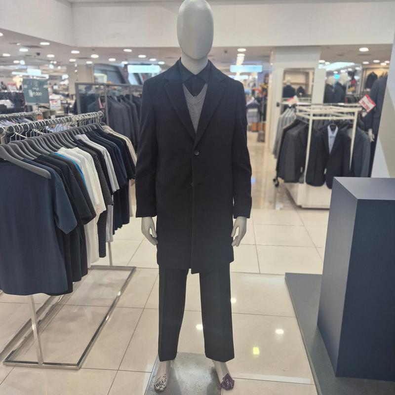 2025年F/Wウール&カシミア混紡シングルチェスターコートABF4CG1101