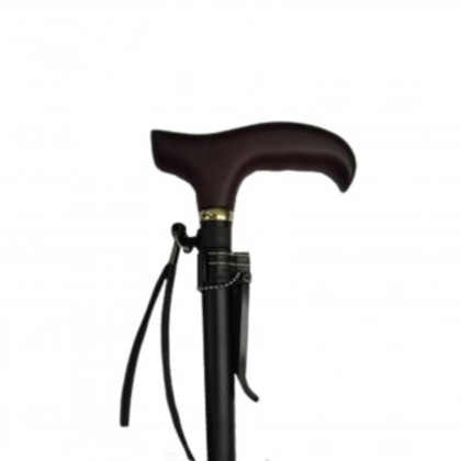 ラクーンステッキ(楽運素敵) 伸縮 ハードタイプ つや消しブラック・OMST16-BK