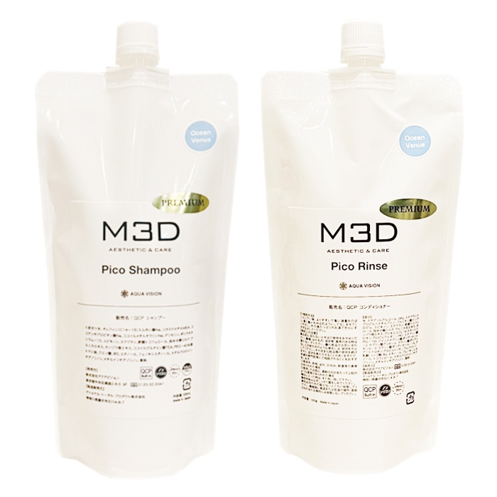 M3D Dr.HEAT ピコシャンプーとピコリンス詰替セット 500ml シトラスコロン　オーシャンビーナス 髪質改善 シャンプー トリートメント コンディショナー ノンシリコン ヘアケア