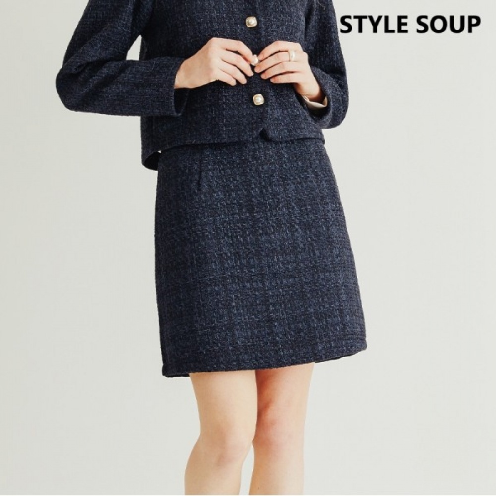 [フォレスト] ツイードミディスカート (SZ1SRF1)