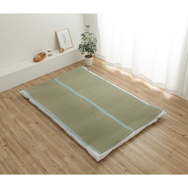 1122920041201 寝具 シーツ 敷きパッド 国産 日本製 さらさら 吸汗 調湿 消臭 お手入れ簡単 ブルー らダブル 約130×200cm メーカー直送