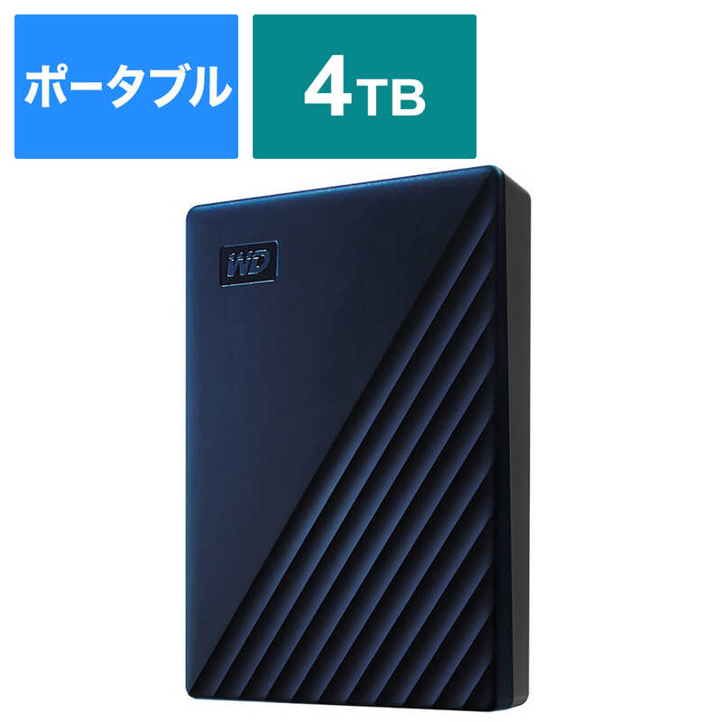 WESTERN DIGITAL　外付けHDD USB-C+USB-A接続 My Passport for Mac [ポータブル型 /4TB]　WDBA2F0040BBL-JESE