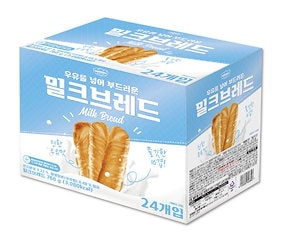 韓国食品コシがあって柔らかいミルクブレッドパン しっとりした柔らかいパン ベーカリー おやつ 24p 768g2個