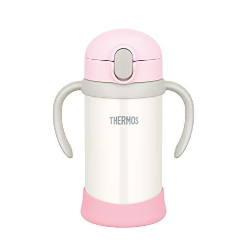 サーモス(THERMOS) まほうびんのベビーストローマグ FJL-350 ピンクホワイト (PKW) 350ml