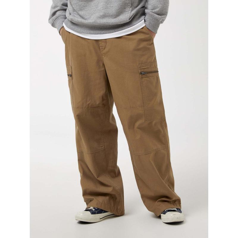 AK水原店 男性 ワイドコットン ナイロン カーゴパンツ(M)