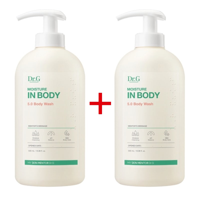 [1+1]モイスチャーインボディ 5.0 ボディウォッシュ 500ml+500ml まろやかにしっとり/ 清潔 /豊かな保湿